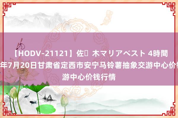 【HODV-21121】佐々木マリアベスト 4時間 2024年7月20日甘肃省定西市安宁马铃薯抽象交游中心价钱行情