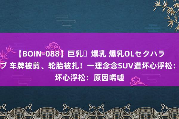 【BOIN-088】巨乳・爆乳 爆乳OLセクハラ乳姦レイプ 车牌被剪、轮胎被扎！一理念念SUV遭坏心浮松：原因唏嘘