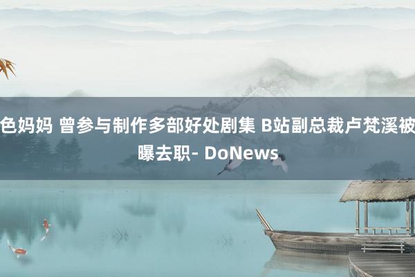 色妈妈 曾参与制作多部好处剧集 B站副总裁卢梵溪被曝去职- DoNews