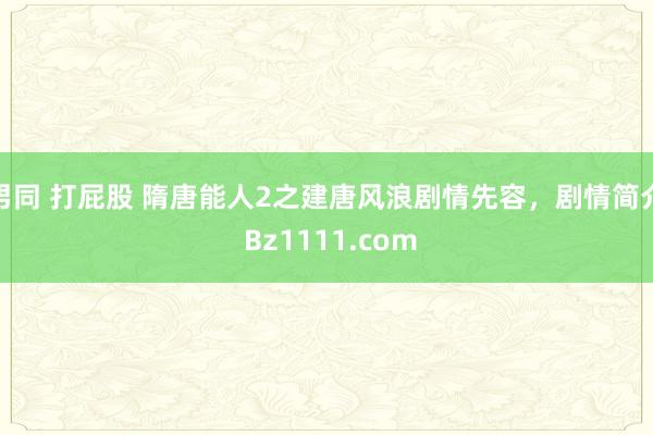 男同 打屁股 隋唐能人2之建唐风浪剧情先容，剧情简介 Bz1111.com